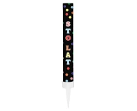 Party fountain Happy Birthday 12 cm/ 1 pc., black